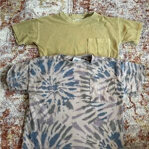 Zara Kids Tie-Dye and Solid Short Sleeve Tees